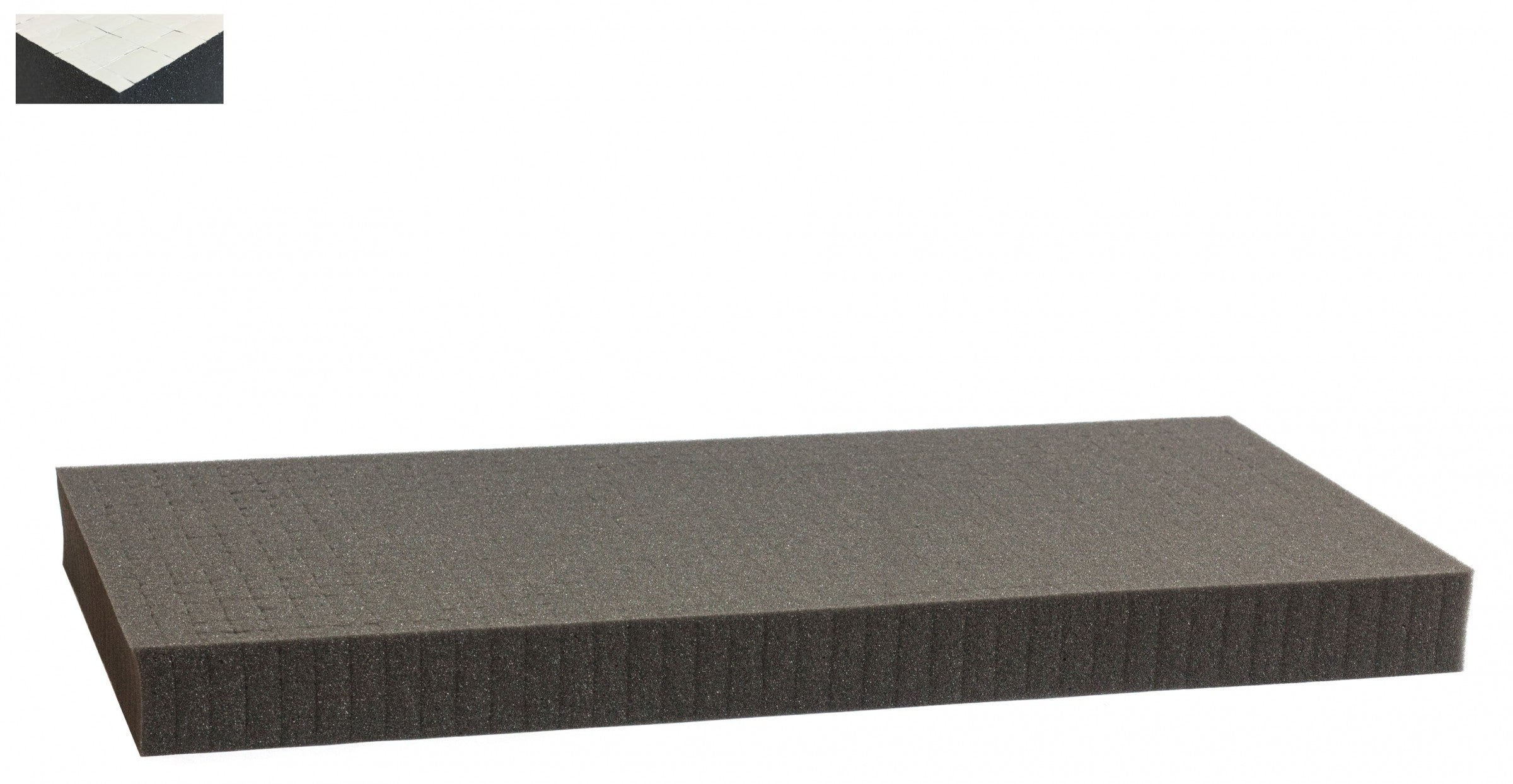 1000 mm x 500 mm x 50 mm Rasterschaumstoff Würfelschaum selbstklebend - Rasterweite 15 mm