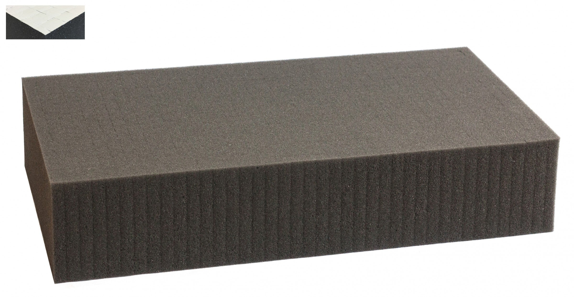 1000 mm x 500 mm x 100 mm Rasterschaumstoff Würfelschaum selbstklebend - Rasterweite 15 mm