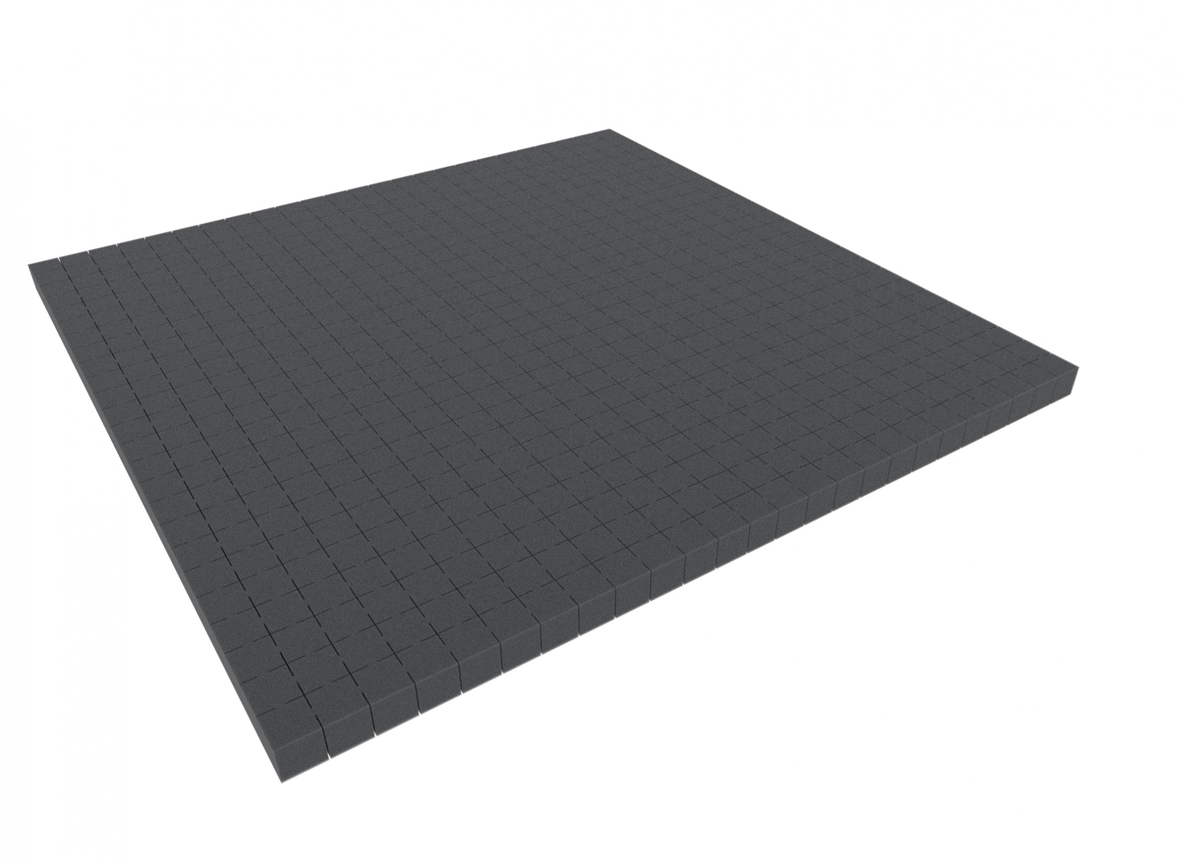 1000 mm x 1000 mm x 20 mm Rasterschaumstoff Würfelschaum - Rasterweite 20 mm