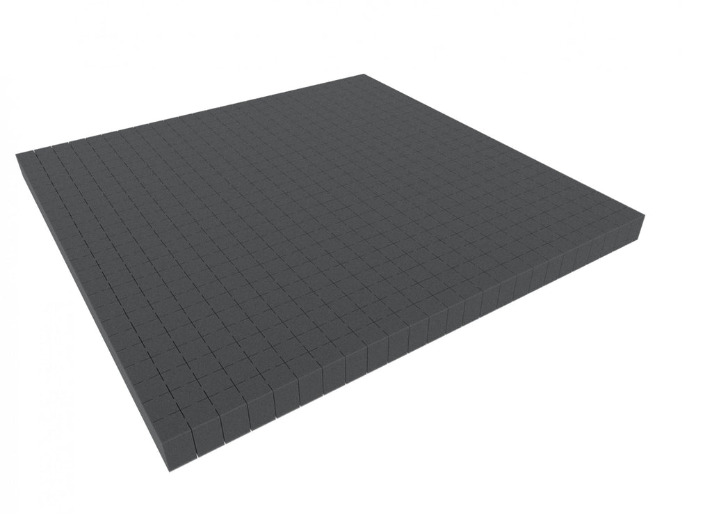 1000 mm x 1000 mm x 30 mm Rasterschaumstoff Würfelschaum - Rasterweite 20 mm