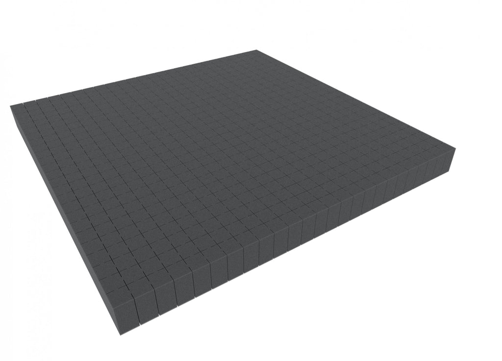1000 mm x 1000 mm x 40 mm Rasterschaumstoff Würfelschaum - Rasterweite 20 mm