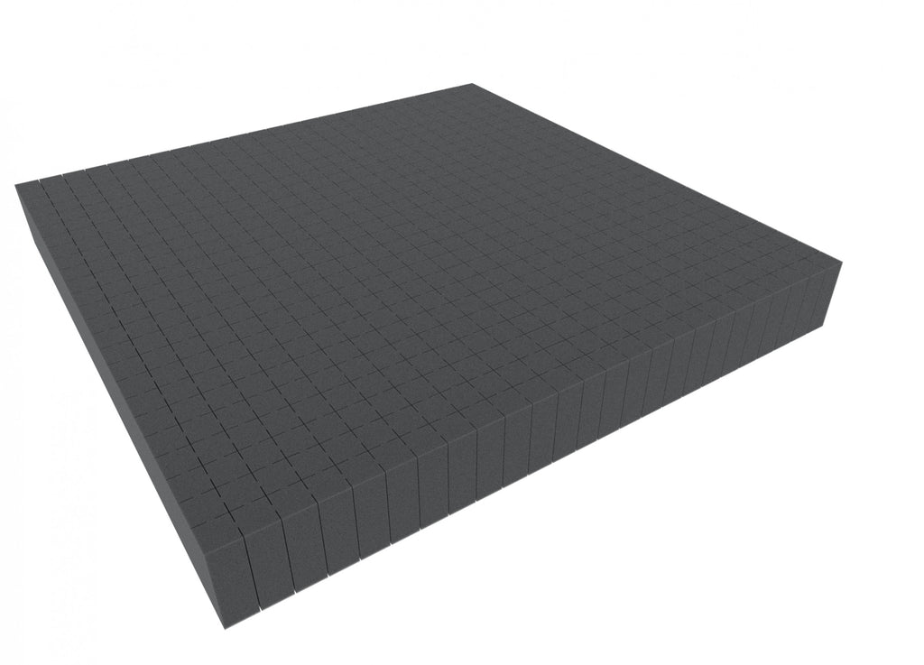 1000 mm x 1000 mm x 60 mm Rasterschaumstoff Würfelschaum - Rasterweite 20 mm
